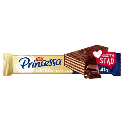PRINCESSA LONGA klasyczna dark chocolate 41g