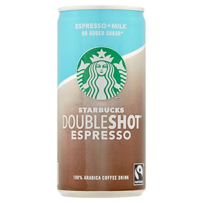 STARBUCKS Doubleshot Espresso Mleczny napój kawowy bez dodatku cukru 200 ml