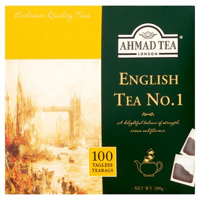 AHMAD TEA English Tea No. 1 100 torebek 200g