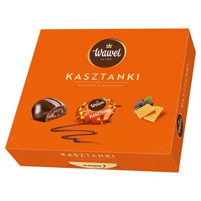 Wawel Kasztanki kakaowe z wafelkami 330g