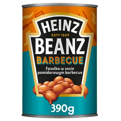 HEINZ Fasolka w sosie pomidorowym barbecue 12 x 390 g