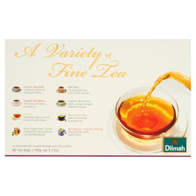 DILMAH A Variety of Fine Tea 80 kopert 145g