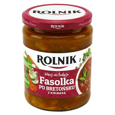ROLNIK Fasolka po bretońsku z kiełbasą 500 g