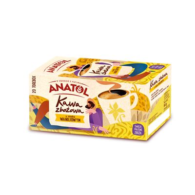 ANATOL Kawa zbożowa o smaku waniliowym 20 torebek 84 g