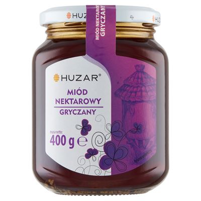 HUZAR Miód pszczeli nektarowy gryczany 400 g