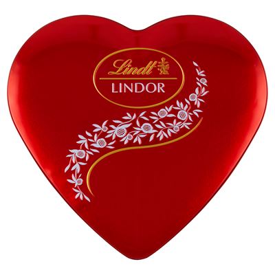 Lindt LINDOR Serce Pralinki z czekolady mlecznej z nadzieniem 187 g