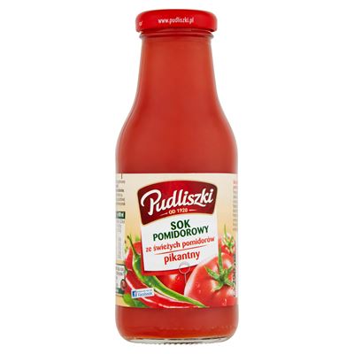 Pudliszki Sok pomidorowy pikantny 15x300ml butelka szklana