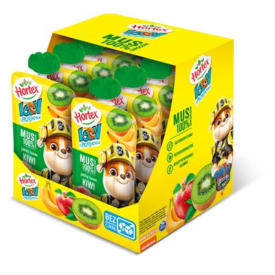 LEON Mus 100% owoców jabłko banan kiwi 12x100ml
