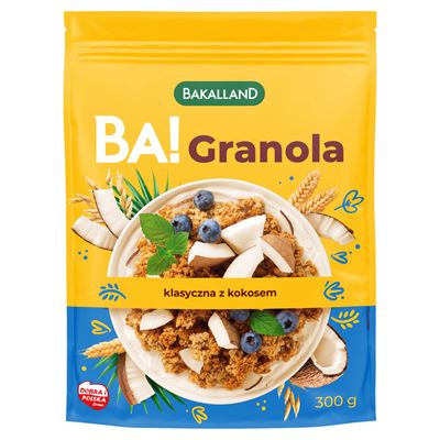 BAKALLAND Granola z kokosem 300g