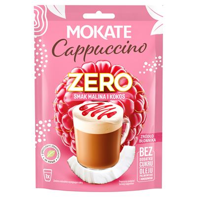 MOKATE Zero Cappuccino smak malina i kokos 20 g