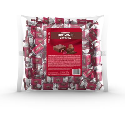 MIESZKO Cukierki Brownie z wiśnią 1 kg