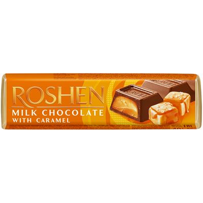 ROSHEN Baton o smaku czekoladowym z nadzieniem karmelowym 40 g