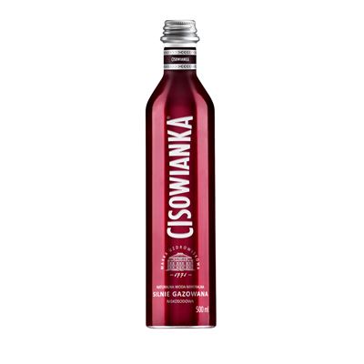 CISOWIANKA Woda mineralna silnie gazowana w puszce 24 x 500 ml