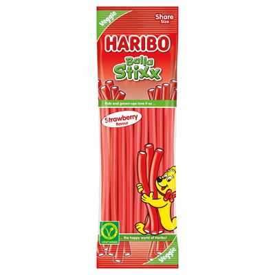 HARIBO Ball Stixx Żelki o smaku truskawkowym 170 g