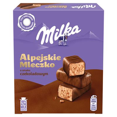 Milka Alpejskie Mleczko o smaku czekoladowym 330 g