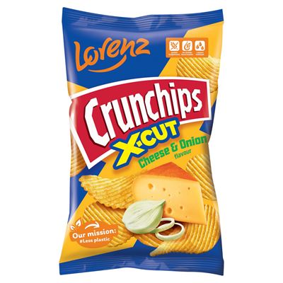 Crunchips Chipsy X-Cut Cheese & Onion 130 g