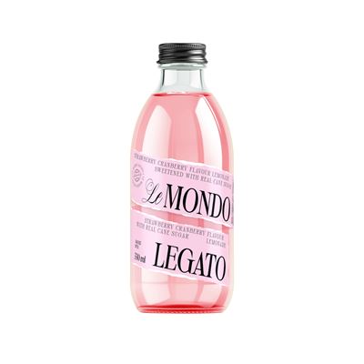 Le MONDO LEGATO Napój gazowany Truskawka i żurawina 12 x 330 ml