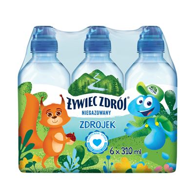 ŻYWIEC ZDRÓJ Zdrojek Woda źródlana niegazowana 6x310ml [kaucja]