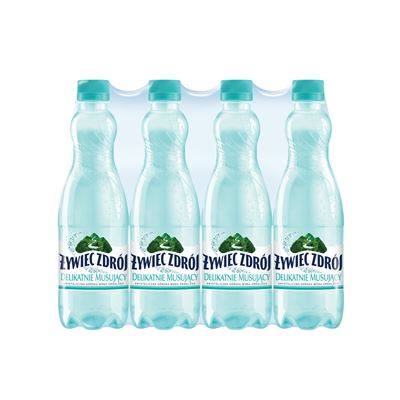 ŻYWIEC ZDRÓJ Woda źródlana delikatnie musująca 12 x 500 ml [kaucja]