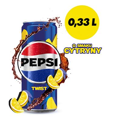pepsi Twist Napój gazowany 24 x 330 ml puszka [kaucja]