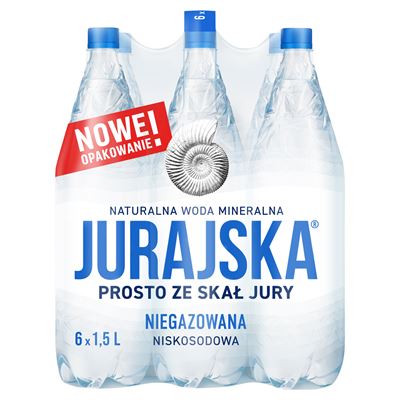 JURAJSKA Woda mineralna niegazowana niskosodowa 6 x 1,5 l [kaucja]