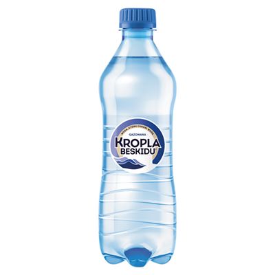 KROPLA BESKIDU Woda mineralna gazowana 12 x 500 ml [kaucja]