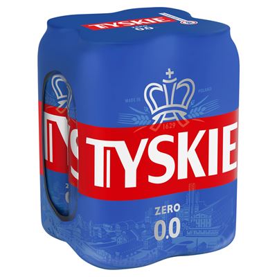 TYSKIE Piwo bezalkoholowe 4 x 500 ml puszka [kaucja]