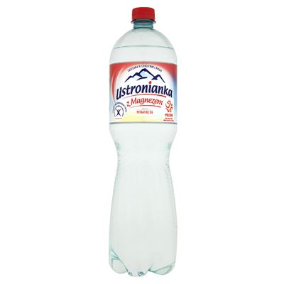 Ustronianka Woda mineralna z magnezem gazowana 6 x 1,5 l [kaucja]