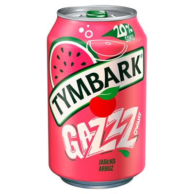 TYMBARK GAZZZ Napój gazowany Jabłko Arbuz 12 x 330 ml [kaucja]