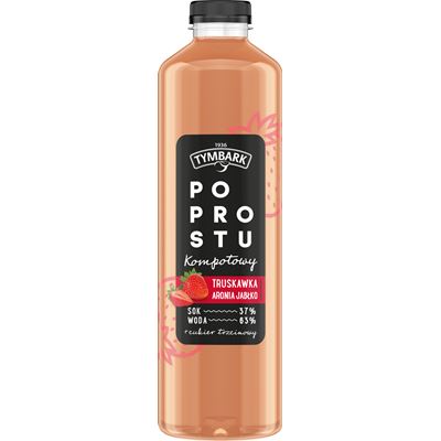 TYMBARK Po prostu Kompotowy truskawka aronia jabłko 6 x 1,25 l [kaucja]