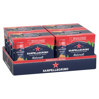 SAN PELLEGRINO ARANCIATA ROSSA Napój gazowany 24 x 330 ml puszka [kaucja]