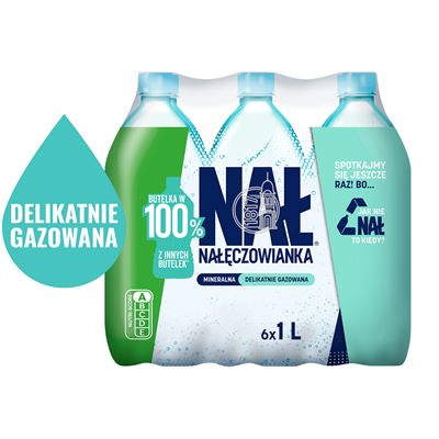 NAŁĘCZOWIANKA Woda mineralna delikatnie gazowana 6 x 1 l [kaucja]