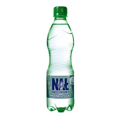 NAŁĘCZOWIANKA Woda mineralna mocniejszy gaz 12 x 500 ml [kaucja]