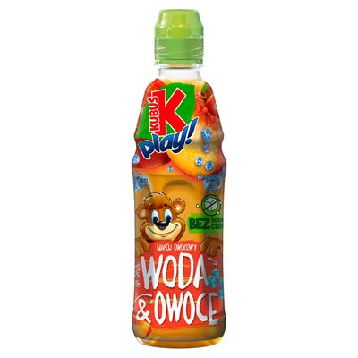 KUBUŚ PLAY! Napój Woda i owoce jabłko brzoskwinia 12 x 400 ml [kaucja]