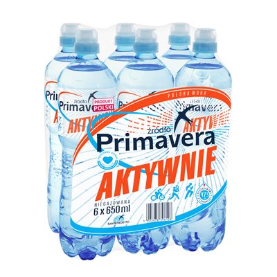 PRIMAVERA Aktywnie Woda niegazowana 6 x 650 ml [kaucja]
