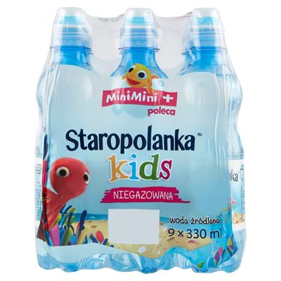 STAROPOLANKA kids Woda źródlana niegazowana 9 x 330 ml [kaucja]
