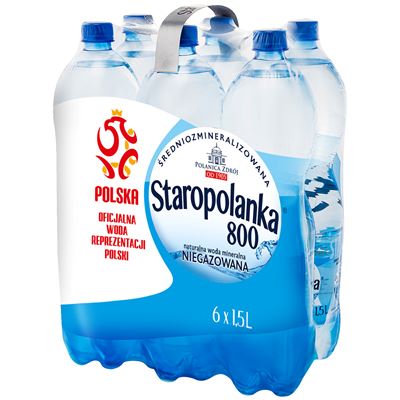 STAROPOLANKA 800 Woda mineralna niegazowana 6 x 1,5 l [kaucja]