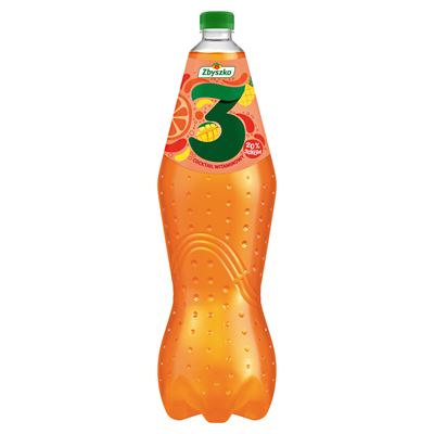 ZBYSZKO 3 Coctail witaminowy Napój gazowany 6 x 1,82 l [kaucja]