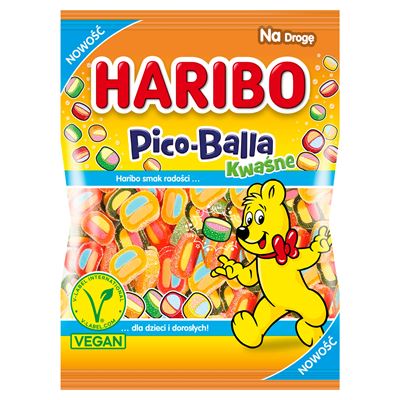 HARIBO Pico-Balla Żelki o smaku owocowym kwaśne 80 g