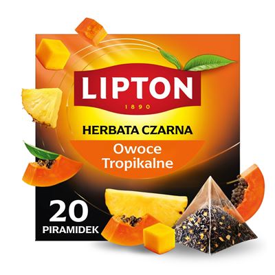 Lipton Black Tea Tropical Fruit Herbata czarna 34 g