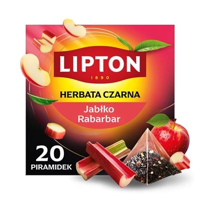 Lipton Herbata czarna Rhubarb & Apple 20 torebek 30 g