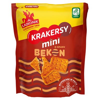 LAJKONIK Krakersy mini Bekon 100 g
