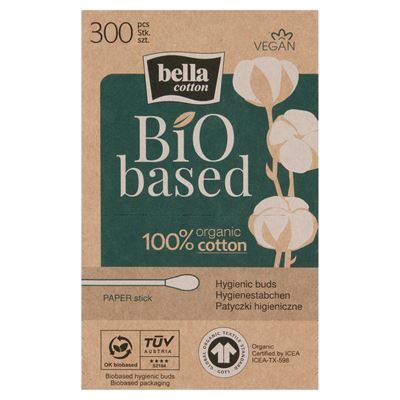 bella cotton Patyczki higieniczne papierowe 300 sztuk