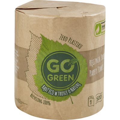 GO GREEN Ręcznik papierowy 500 listków 1 rolka