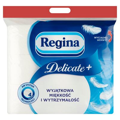 Regina Delicate+ Papier toaletowy 4 warstwowy 9 rolek