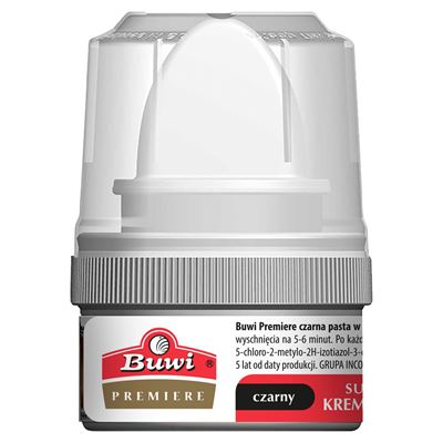 BUWI Premiere czarna pasta do obuwia 50 ml