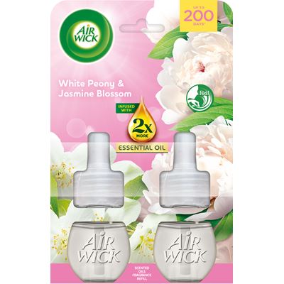 AIR WICK Essential Oils Wkład do elektrycznego odświeżacza powietrza Peonia & Jaśmin 2 x 19 ml