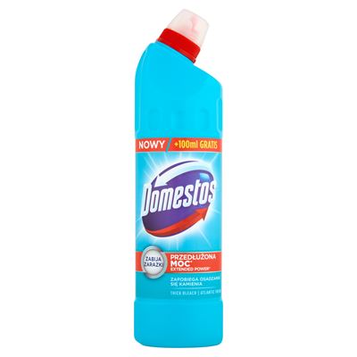 Domestos Przedłużona Moc Atlantic Fresh Płyn czyszcząco-dezynfekujący 808 g