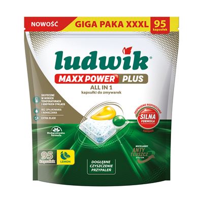 ludwik All in One Kapsułki do zmywarek lemon 95 sztuk