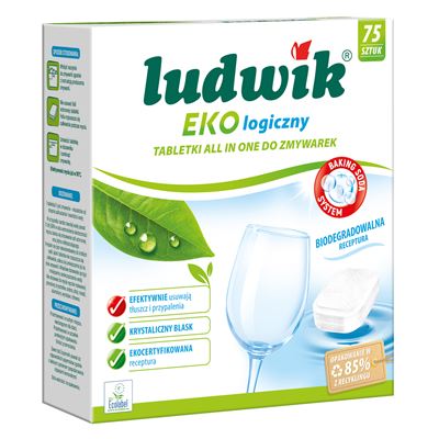 ludwik EKOlogiczny All in One Tabletki do zmywarek 75 sztuk